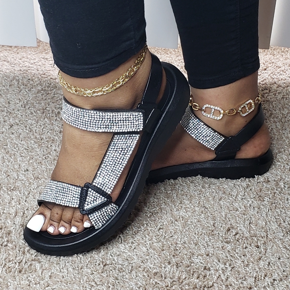 2/$15* Sparkly strapped sandals - Picture 2 of 2